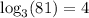 \log_3(81) = 4