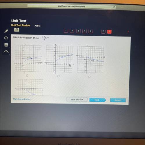 Which is the graph of f(x) =3 sqrtx/4?