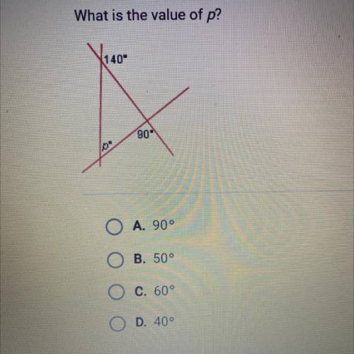What is the value of p?