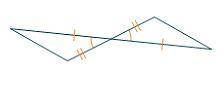 Which pair of triangles can be proven congruent by SAS?