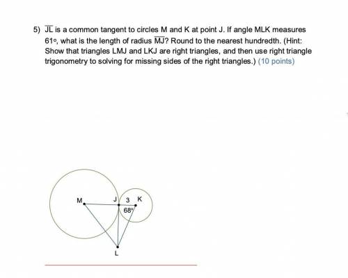 WILL MARK BRAINLIEST
Please help solve problems with common tangents. 
Thank you.