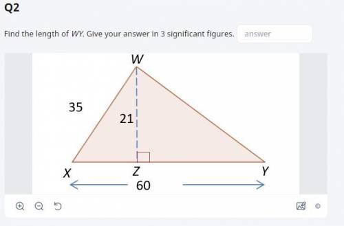 1)Find the length of AC.

2)Find the length of WY. Give your answer in 3 significant figures. 
3)F