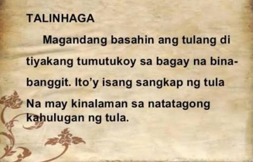 Isipin ang mga elemento na bumubuo ng tula sa inyo pagsulat