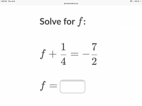 Solve for F (15 Points)