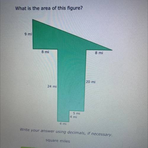 What is the area of this figure 
Help please