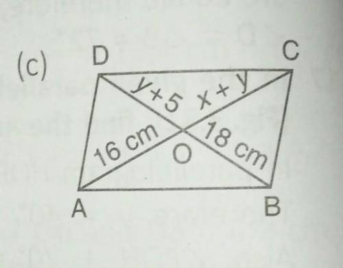 The following figures are parallelogram. find X and y​