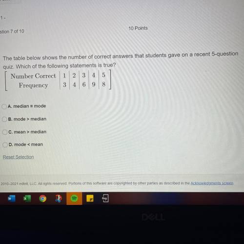 The table below shows the number of correct answers that students gave on a recent 5-question

qui