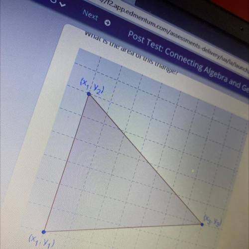 Please help ASAP 
What is the area of this triangle?