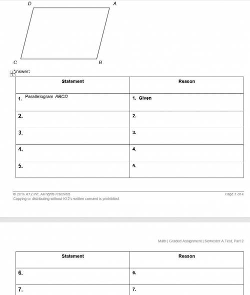 I NEED HELP REALLY QUICKLY PLEASE

1. Write a two-column proof for the following conjecture. You m