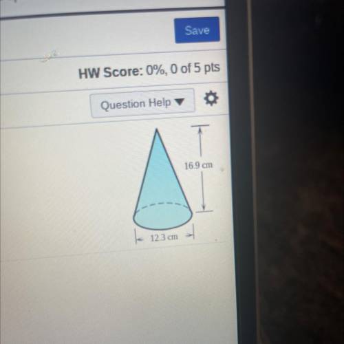 Can I please get help it’s urgent . Find the lateral surface area and volume of the solid object.