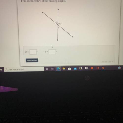 Find the measure of the missing angles.