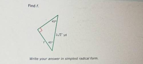 Write your answer in simplest radical form​