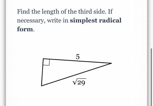 Find the length of the third side?