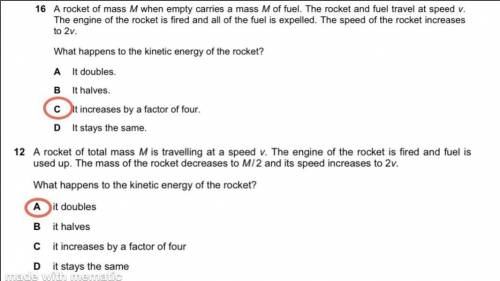 Both of these questions are the same but their answers in the answer key are different. Why?