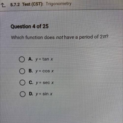 Which function does not have a period of 2T?