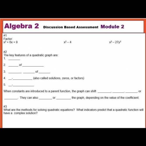 The key features of a quadratic graph are...