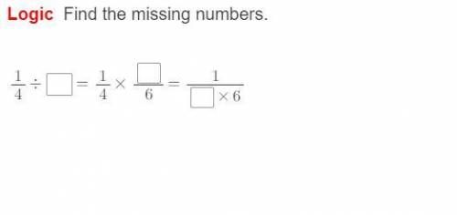 Find the missing numbers.