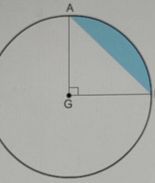 When AG = 16 ft, find the area of the region that is NOT shaded. Round to the nearest tenth.​
