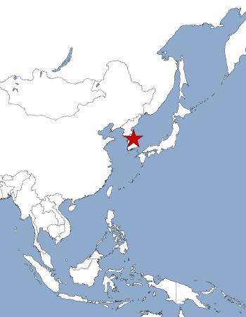 What is the capital of the starred country on this map of Eastern Asia?

A. Seoul
B. Beijing
C. Ta
