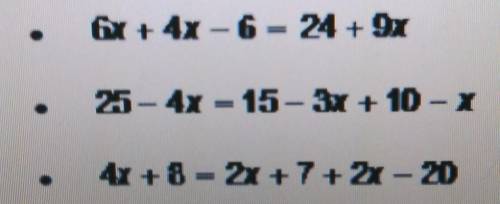 Solve each given equation​