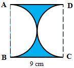 the following 3 shapes are made up of square, circles, and semi circles. Find the Area and perimete