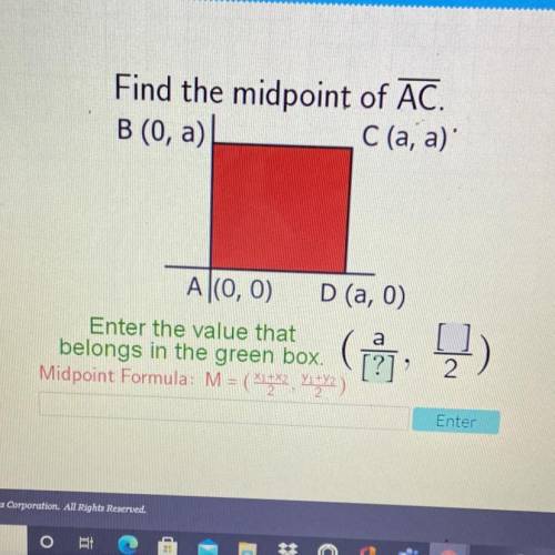 Find the midpoint of AC.