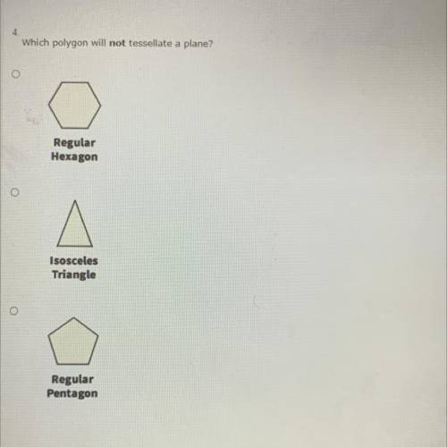 Which polygon will NOT tessellate a plane?