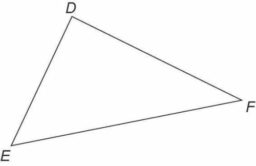 Construct the circle that circumscribed DEF. Use a straightedge and a compass.