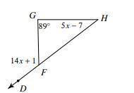 GEOMETRY QUESTION- Find m < h