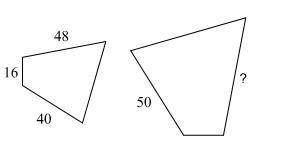 WILL GIVE BRAINLISEST!

The polygons are similar. Find the missing side length. Note, the shapes a