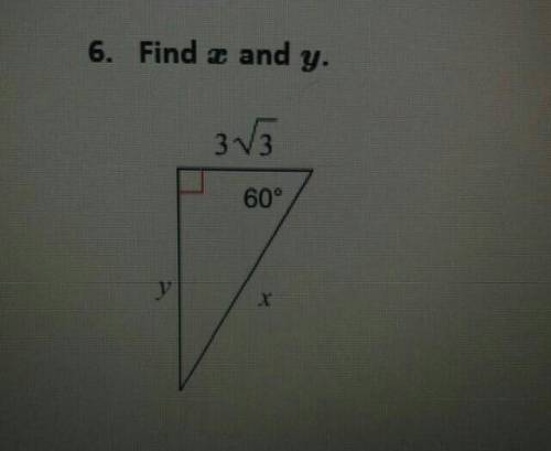 6. Find x and y plz help ​