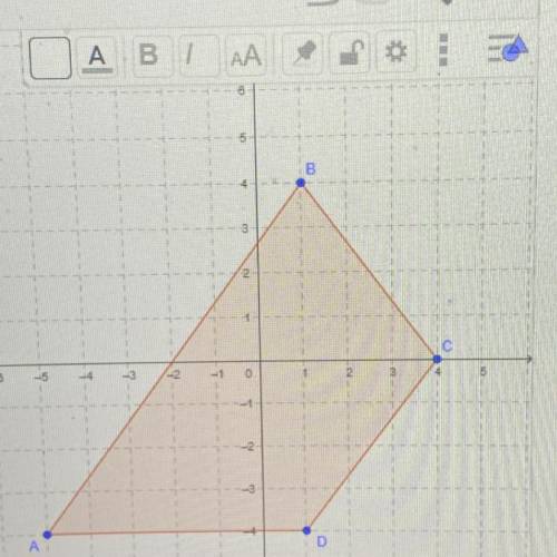 Next, find the length of BC. Place point F at (4,4), and draw BF and FC. Find BF and FC using the c