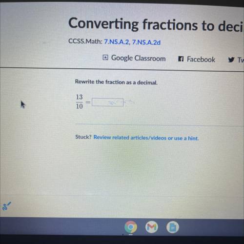Converting fractions to decimals??
