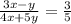 \frac{3x-y}{4x+5y}=\frac{3}{5}\\\\