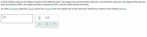 A food company sells its corn flakes in boxes of two different sizes: the regular box and the famil