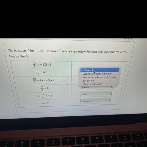 PLEASE HELP options shown are the same for each equation