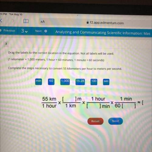 Drag the labels to the correct location of the equivocation not all labels will be used 1 km equals