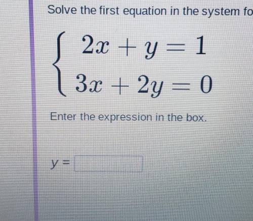 Slove the equation for y and x​