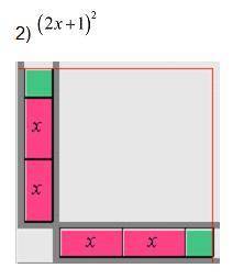 Review #2

Use the algebra tiles to square the following binomials, then combine like terms and wr