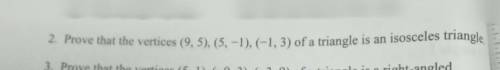 Help anyone can help me do this question 2,I will mark brainlest.The question is prove that vertice