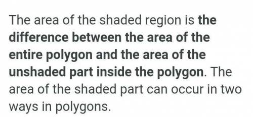 Find the area of the shaded region​