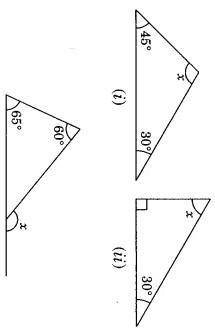 Diagram questions on triangles