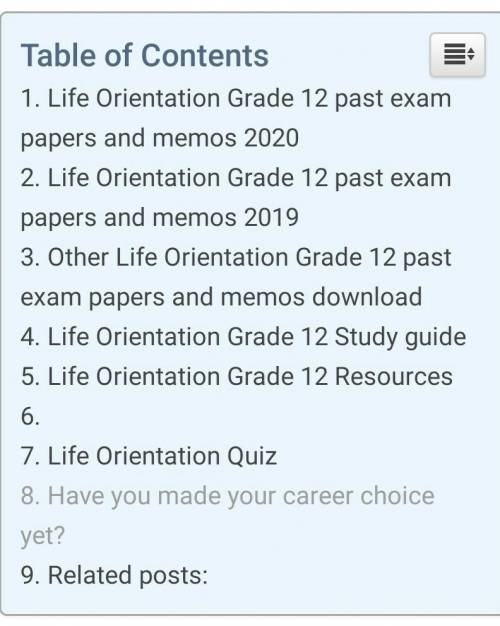 Life orientation grade 12 memo 2020​