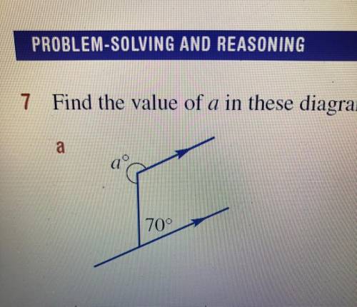 Find the value of a in this diagram