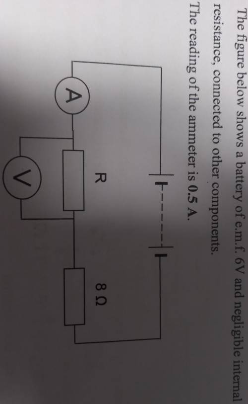 How do I find the reading of the voltmeter?