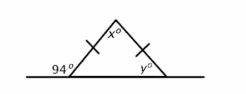 Find the values of x and y.