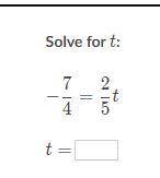 Solve for t..................................
