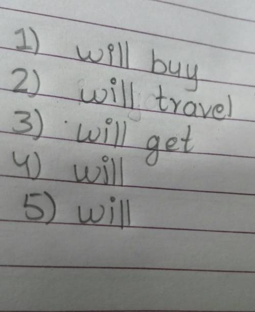 2. Use either Will or Going to in the blanks to properly complete the sentences

1. Have you got an