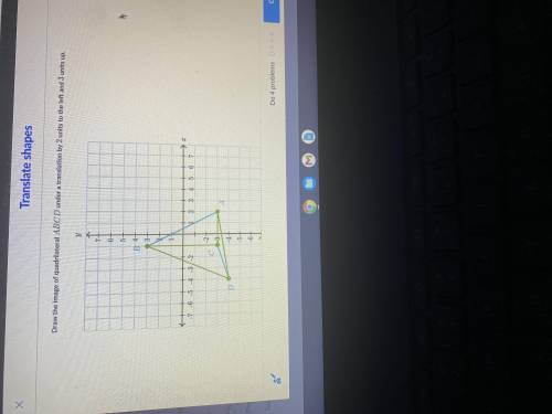 Draw the image of quadrilateral ABCD under a translation by 2 units to the left and 3 units up
?