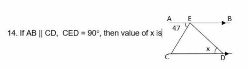 Find the value :of x​